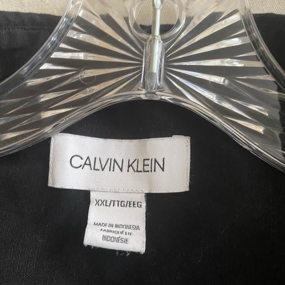 Calvin Klein Black Casual Button Down Shirt - Picture 4 of 9